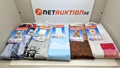 Ca: 50st duschdraperier (Blandade motiv)