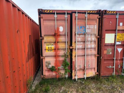 Container 40" High, skada