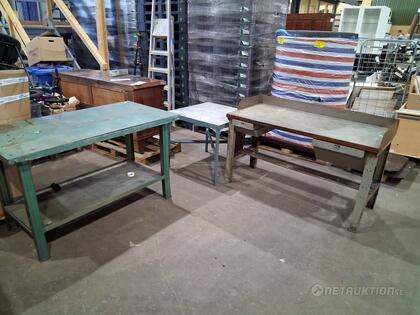 Verkstadsbord, 3st