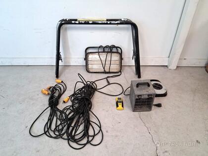 Arbetslampa, fläkt mm