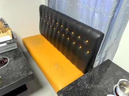 Soffa, svart/orange - 1st 