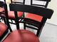 Stol, svart/röd - 6st
