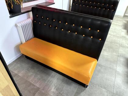 Soffa, svart/orange - 3st