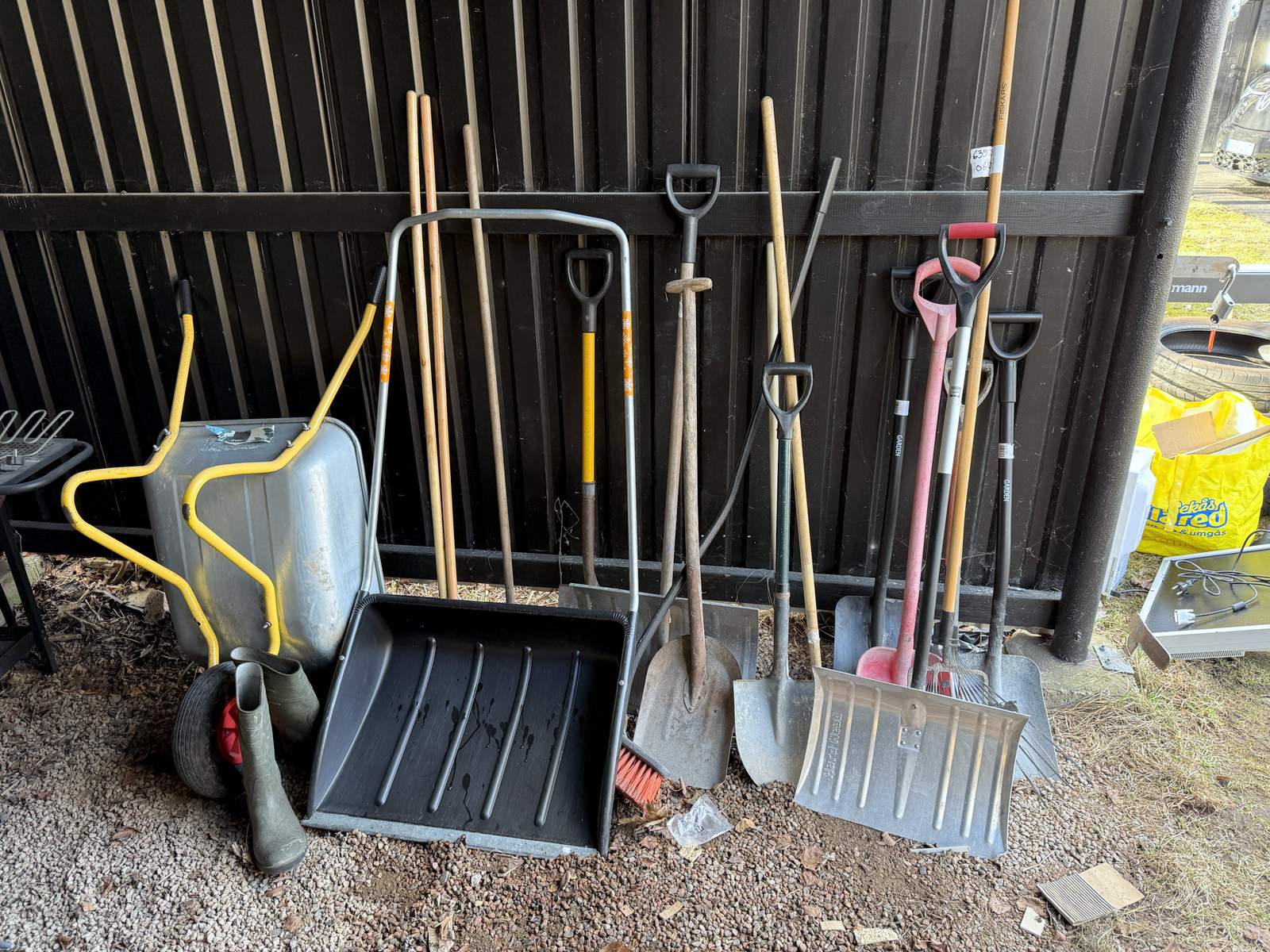 Trädgårdsredskap, mm