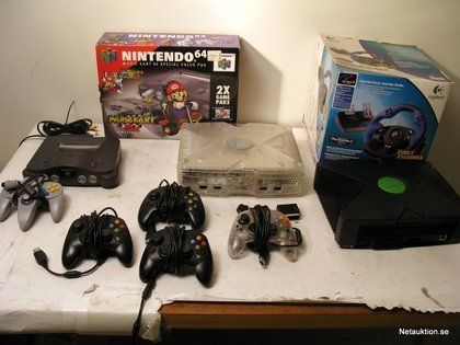 Xbox & Nintedo 64 med 22st spel