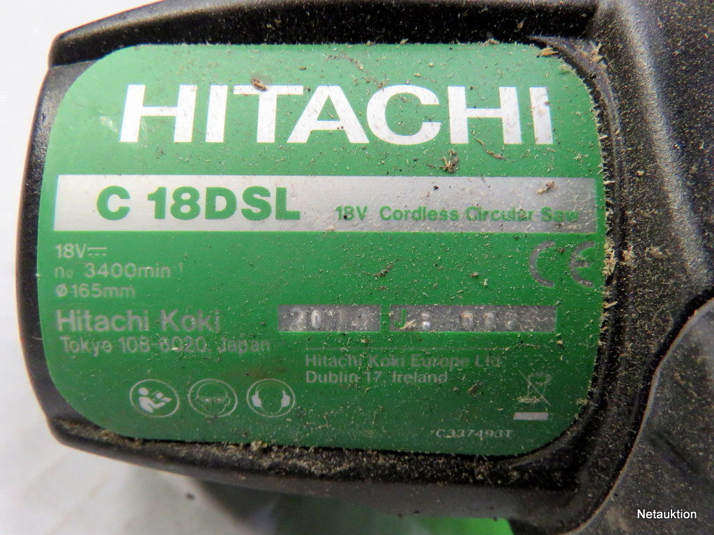 Hitachi c18dsl аккумулятор