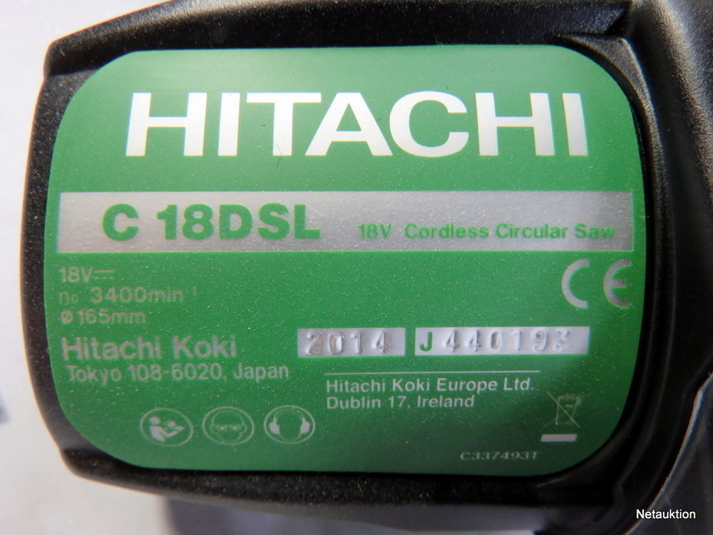 Hitachi c18dsl аккумулятор