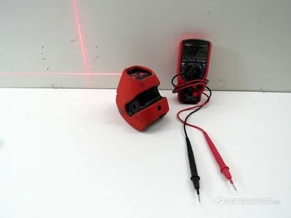 Krysslaser & multimeter