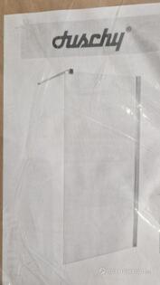 1st duschvägg (frostat glas) 900mm