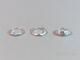 Ringar i silver 9st, strl 65