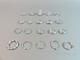 Ringar i silver, 9st