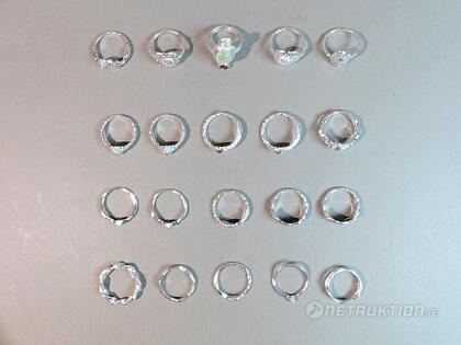 Ringar i silver, 9st Ringar i silver, 9st
