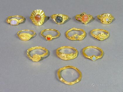 Ringar i silver, 10st