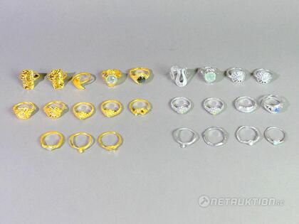 Ringar i silver, 37st