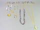 blandade smycken i silver, 8st