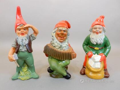 Äldre tomtar, 3st Äldre tomtar, 3st