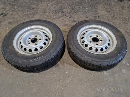2st - 13" släpvagnshjul, Hankook dubb