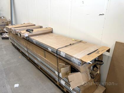 Motordriven garageport, 225x450cm (1)