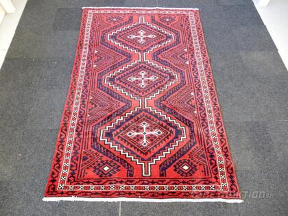 Handknuten matta, Kashgai, 132x220 cm Handknuten matta, Kashgai, 132x220 cm