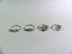 Ringar i silver 12st, strl 49