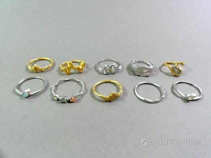 Ringar i silver, 12 st