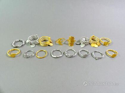 Ringar i silver, 10 st Ringar i silver, 10 st