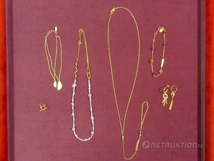 Blandade smycken i silver, 5 st