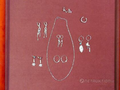 Blandade smycken i silver, 6st Blandade smycken i silver, 6st