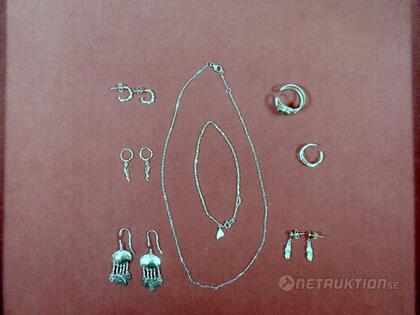 Blandade smycken i silver, 8st Blandade smycken i silver, 8st