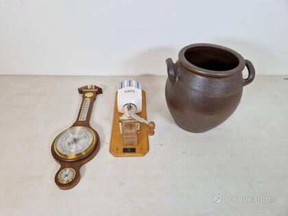 Kaffekvarn, kruka &