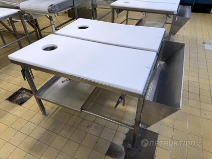 Styckningsbord, 2 arb platser (2)
