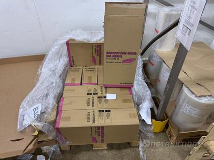 Insatspåsar till kartonger, BLÅ MDPE 30kg