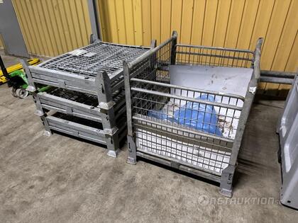 Fällbara häckar i galvat, 4st
