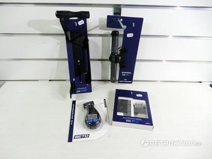 Däcktryckmätare, pump mm, 4 delar