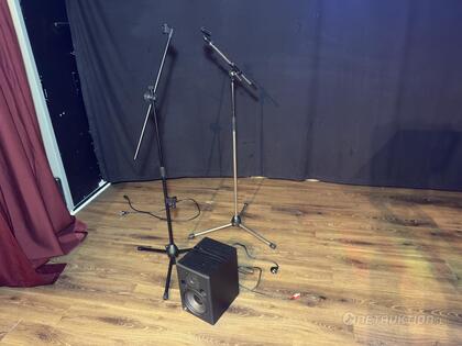 Högtalare + mickstativ Högtalare + mickstativ