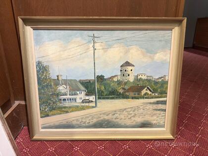 Oljemålning Fars Hatt + fästningen