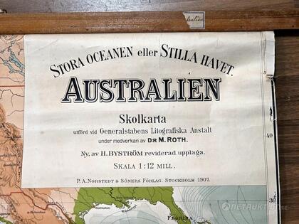 Skolkarta Australien 1907