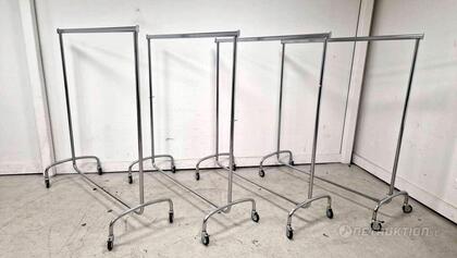 4st hopfällbara klädställningar på hjul