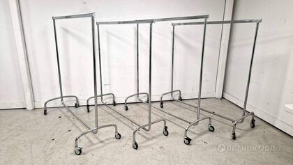 4st hopfällbara klädställningar på hjul