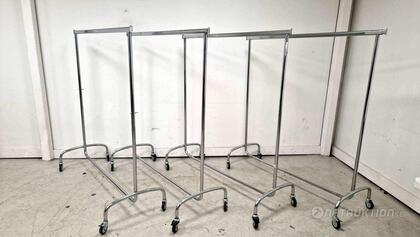 4st hopfällbara klädställningar på hjul