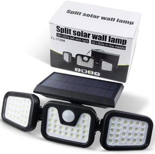 2st LED-solcellsvägglampa med rörelsesensor