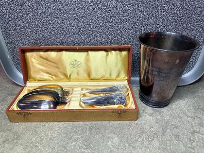 Silverslevar och pokal