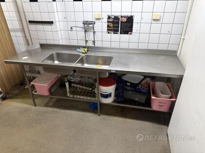 Diskbänk, 88x250x70cm