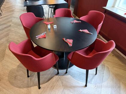 Bord, runt + stolar  (3)