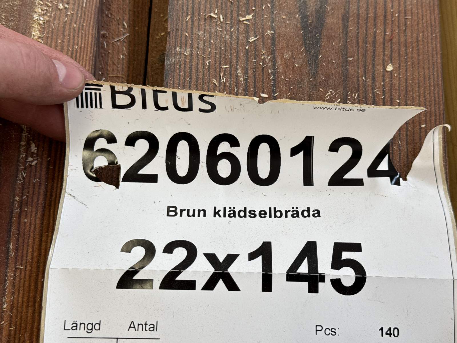 Behandlad spånt & trall Behandlad spånt & trall
