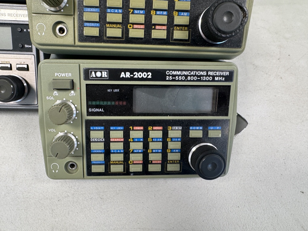 AOR scanners, AR-2002 & AR-3000A AOR scanners, AR-2002 & AR-3000A