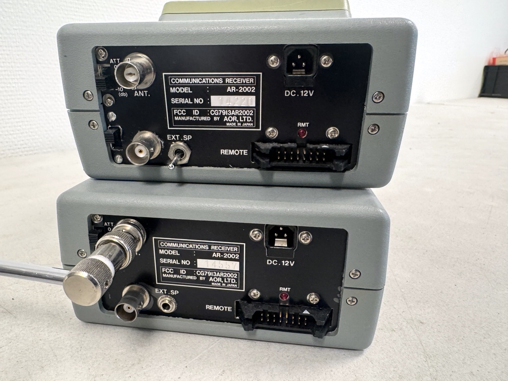 AOR scanners, AR-2002 & AR-3000A AOR scanners, AR-2002 & AR-3000A
