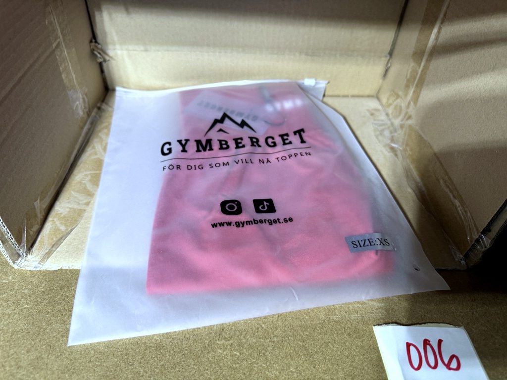 Ett parti träningsplagg från GASP/Gymberget Ett parti träningsplagg från GASP/Gymberget