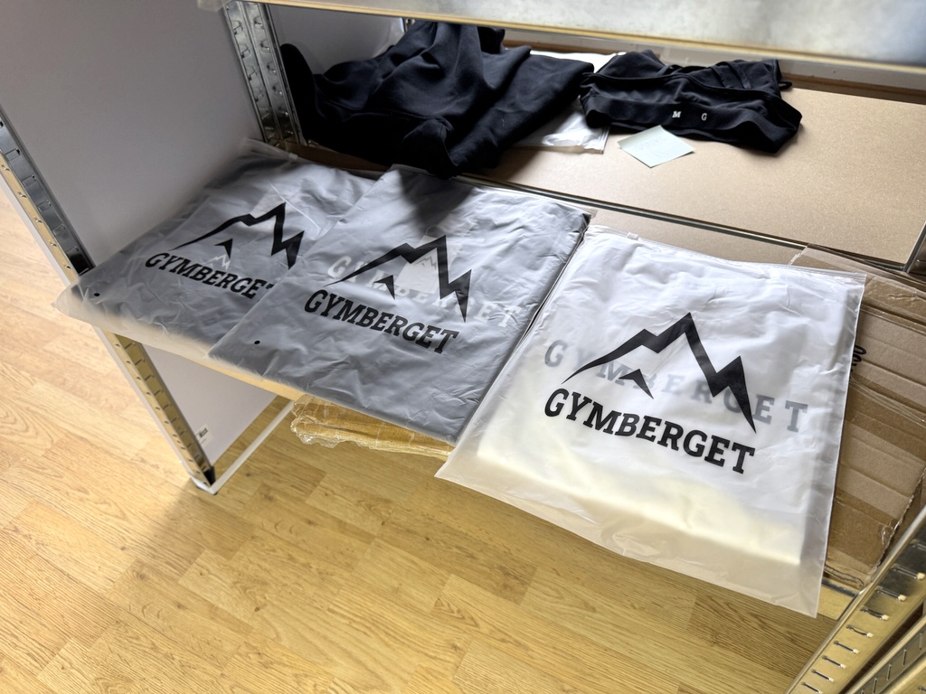 Ett parti träningsplagg från GASP/Gymberget Ett parti träningsplagg från GASP/Gymberget