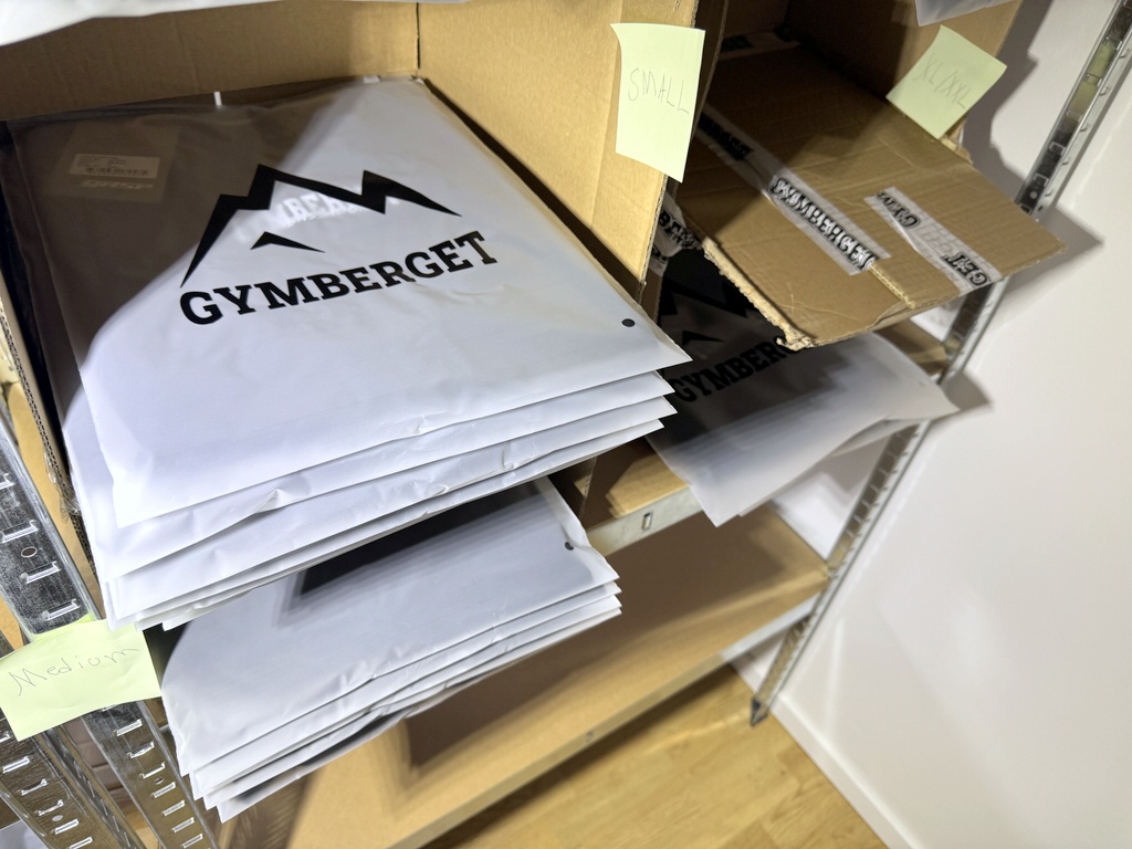 Ett parti träningsplagg från GASP/Gymberget Ett parti träningsplagg från GASP/Gymberget